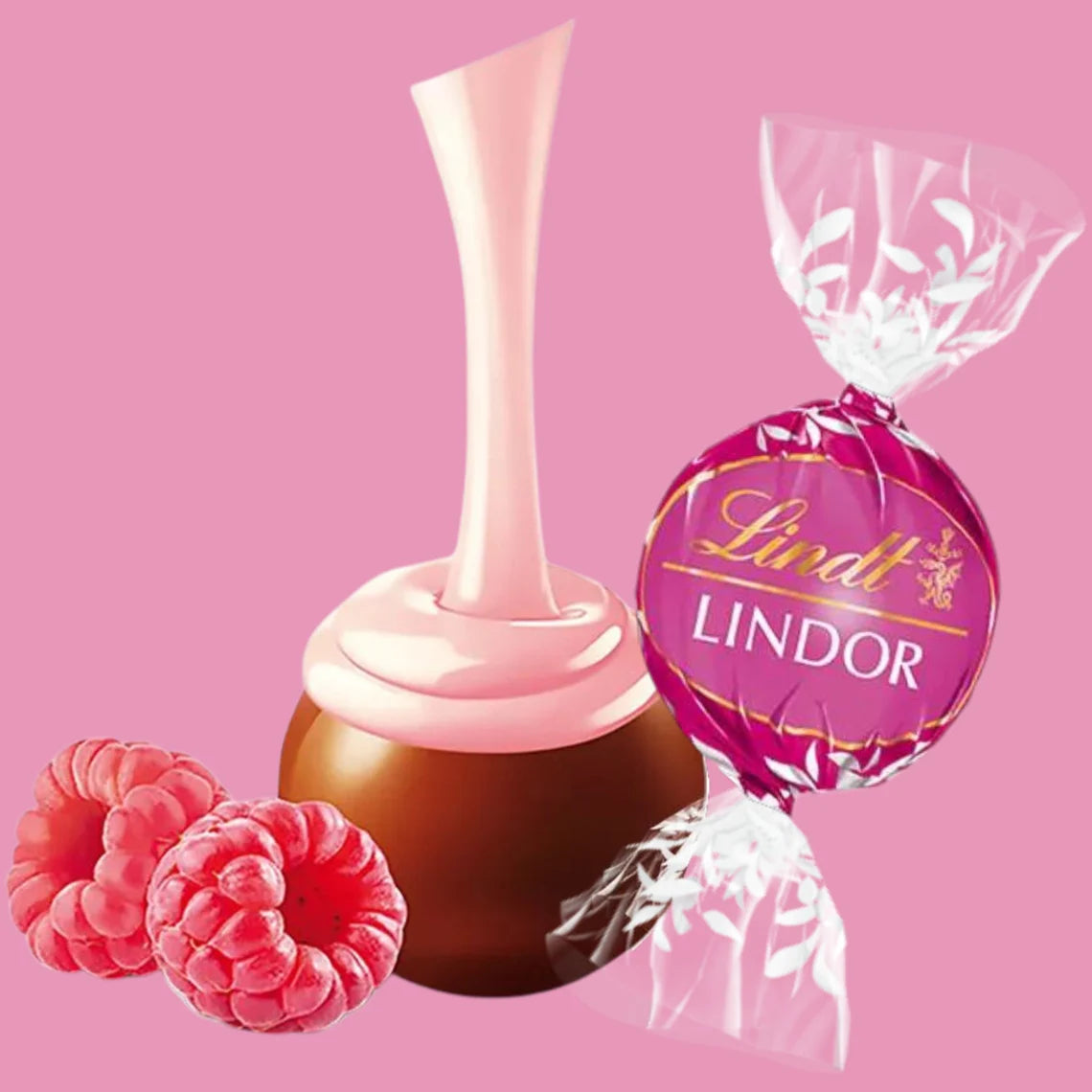Raspberries & Cream Lindt Ball