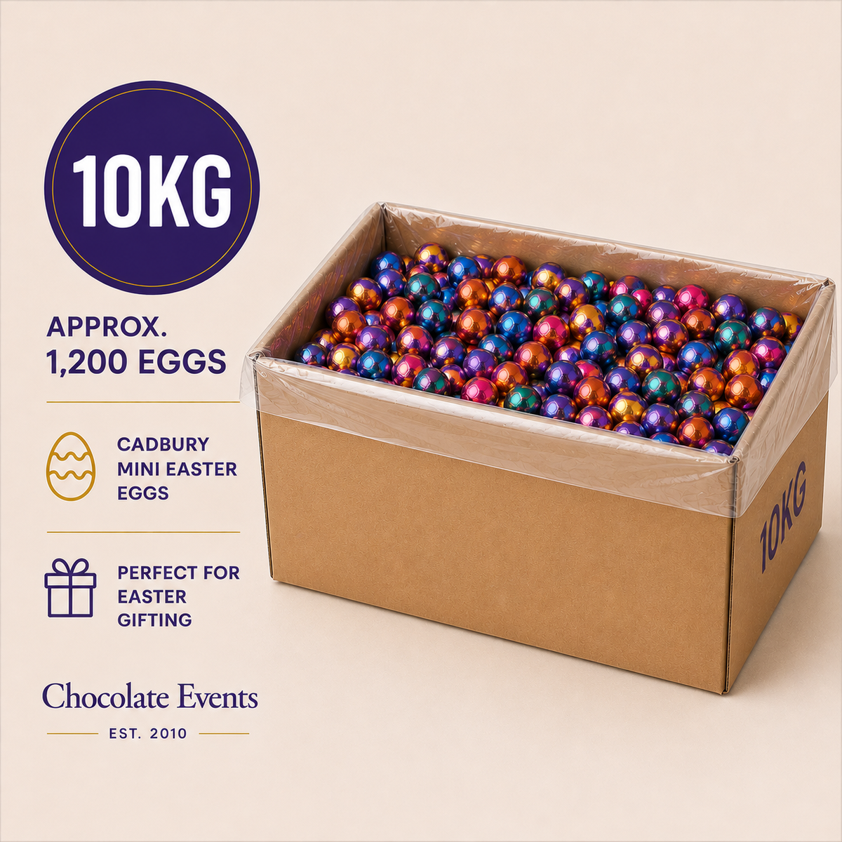 Cadbury Mini Easter Eggs 10KG (1200 Pieces)