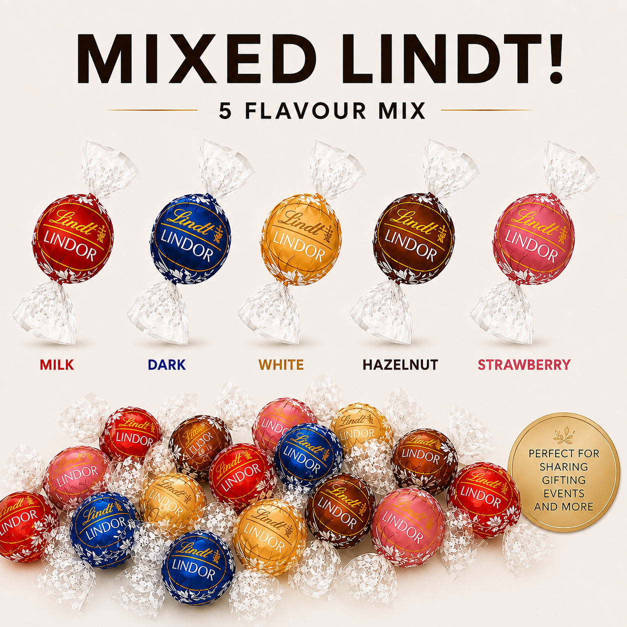Mixed Lindt - 5 Flavours -