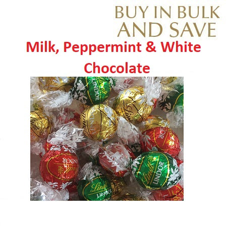 Christmas Mix Lindor Lindt Ball (3 Flavours) - Milk, White, Mint