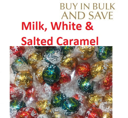 Christmas Mix Lindor Lindt Ball (3 Flavours) Milk, White, Salted Caramel